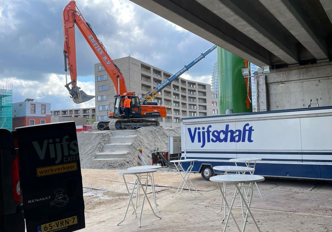 Catering op bouwlocatie
